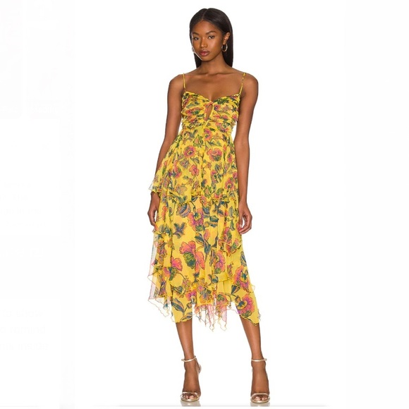 MISA Los Angeles Daphne Dress in Grand Canary Mix Size XS from REVOLVE